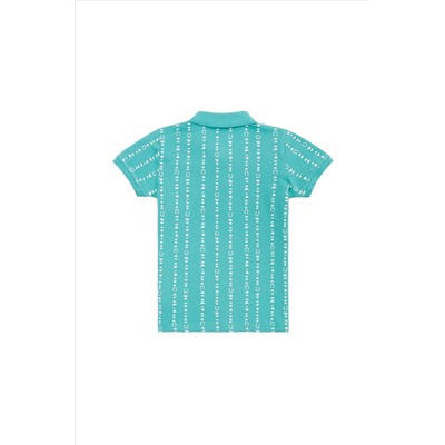Erkek Çocuk Mint Yeşili Polo Yaka Tişört