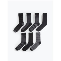LC Waikiki Çizgili Erkek Soket Çorap 7'li, LCW ACCESSORIES                                            
                                            Çizgili Erkek Soket Çorap 7'li