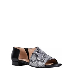 Leder-Sandalen "Wistrey" in Hellbraun/ Gold