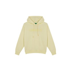 Sudadera capucha felpa algodón amarillo