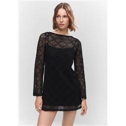 Vestido calado geométrico