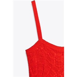 PEPLUM CROCHET DRESS