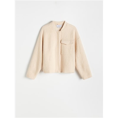 Jacke mit Wollanteil