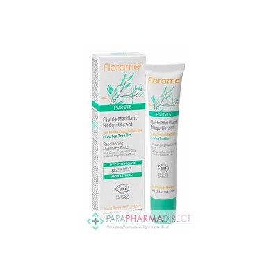 Florame Pureté Fluide Matifiant Rééquilibrant BIO 40 ml