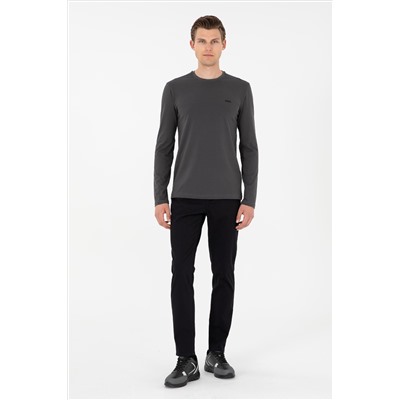 Erkek Antrasit Basic Sweatshirt
