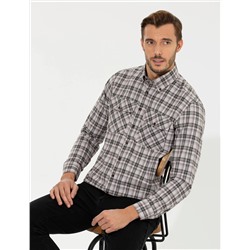 Açık Kahverengi Regular Fit Uzun Kollu Gömlek