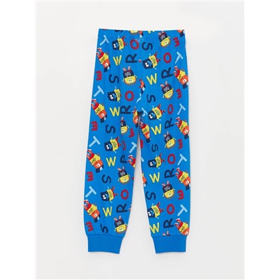 LC Waikiki Bisiklet Yaka Baskılı Uzun Kollu Erkek Çocuk Pijama Takımı, LCW Kids                                            
                                            Bisiklet Yaka Baskılı Uzun Kollu Erkek Çocuk Pijama Takımı