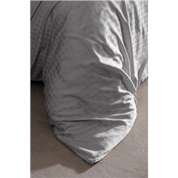 Lune King Size Bambu Saten Nevresim Takımı - Taş