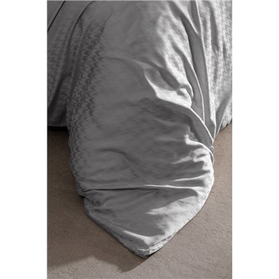 Lune King Size Bambu Saten Nevresim Takımı - Taş