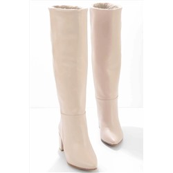 Bambi Bej Kadın Çizme K03990200309