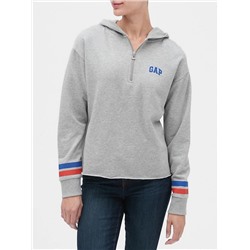Gap Logo Half-Zip Hoodie in French Terry
