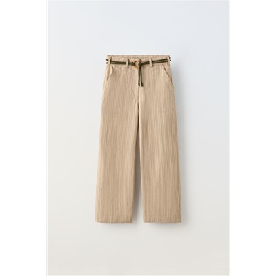 POCAS UNIDADES PANTALÓN RAYAS CINTURÓN