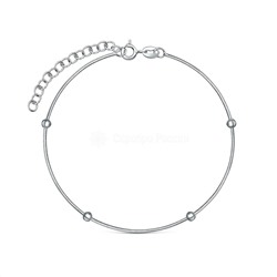 Браслет из серебра родированный - 17 см 181163R015L17