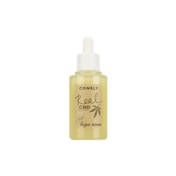 Consly Vegan «Real CBD» Balancing Purifine CBD and Plant-based Squalane Serum Балансирующая сыворотка Vegan «Real CBD» для проблемной кожи с канабидиолом и растительным скваланом 50мл