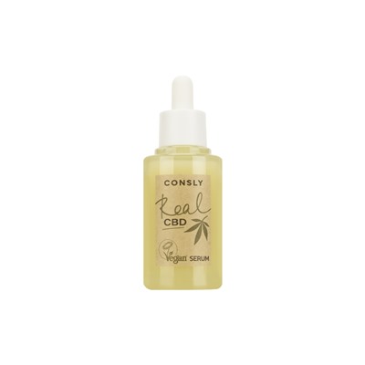Consly Vegan «Real CBD» Balancing Purifine CBD and Plant-based Squalane Serum Балансирующая сыворотка Vegan «Real CBD» для проблемной кожи с канабидиолом и растительным скваланом 50мл