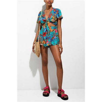 Blusa anudada corales