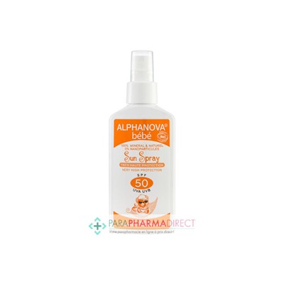 Alphanova Bébé Sun Spray SPF50 BIO 125g