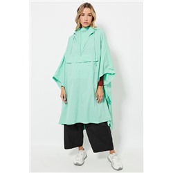 Poncho con capucha - Verde