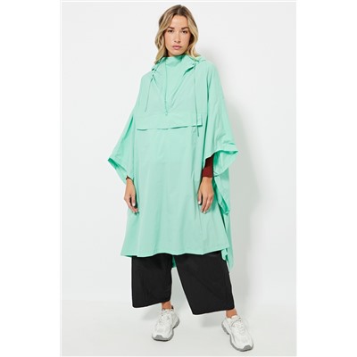 Poncho con capucha - Verde