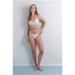 Sujetador seamless pointelle gris