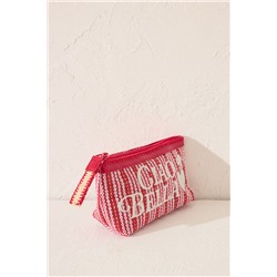 Neceser pequeño Snoopy rafia