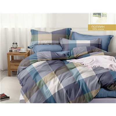 Постельное белье Зима-Лето из поплина с окантовкой ЗЛПО29-1466
