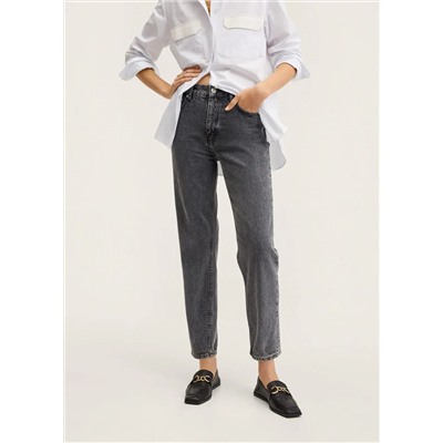 Vaqueros mom tiro alto -  Mujer | MANGO OUTLET España