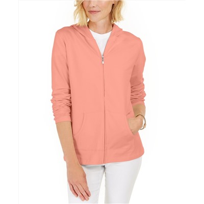 Karen Scott Zip-Front Hoodie, Created for Macy's