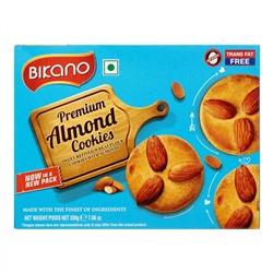 BIKANO Cookies almond Печенье с миндалем 200г