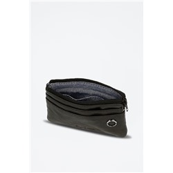 Monedero de piel Badge Negro