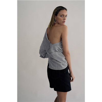ZW COLLECTION MID-RISE DENIM BERMUDA SHORTS