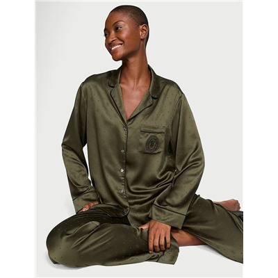 VICTORIA'S SECRET Glazed Satin Long Pajama Set