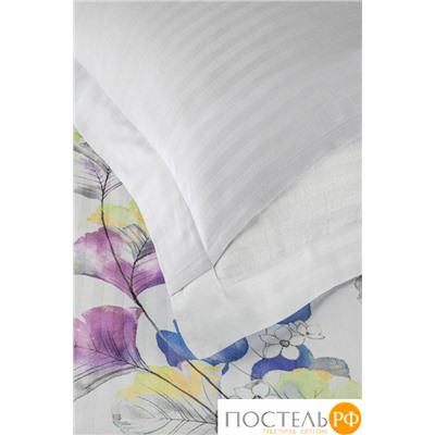 Постельное белье Карвен Stripe Satin с цветным принтом 1.5 спальное N249 -SB010(4пр.)