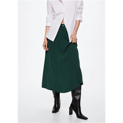Falda midi fluida -  Mujer | MANGO OUTLET Melilla