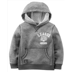 Hooded Marled French Terry Pullover