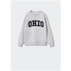 Sudadera varsity bordado -  Niño | MANGO OUTLET España