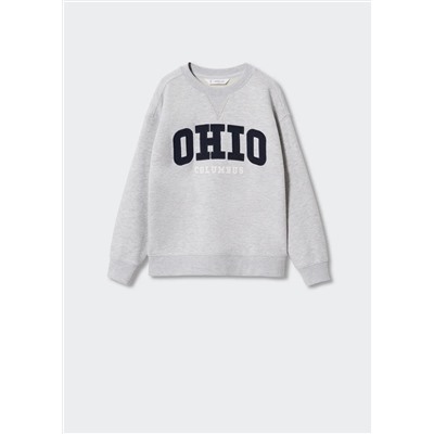 Sudadera varsity bordado -  Niño | MANGO OUTLET España