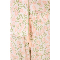 Pijama camisero algodón estampado rosa