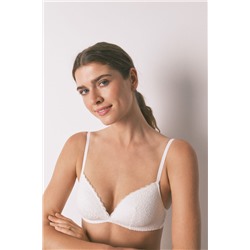 Sujetador CHARMING relleno encaje blanco