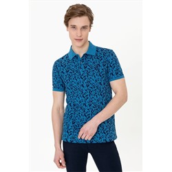 U.S. Polo Assn. Mavi Erkek T-Shirt G081SZ011.000.1372867
