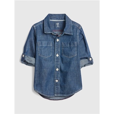 Toddler Denim Convertible Shirt