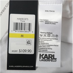Хлопковая футболка с короткими рукавами KARL LAGERFEL*D ОРИГИНАЛ!
