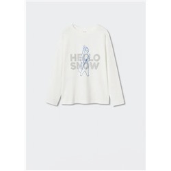 Camiseta manga larga estampada -  Niño | MANGO OUTLET España