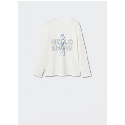 Camiseta manga larga estampada -  Niño | MANGO OUTLET España