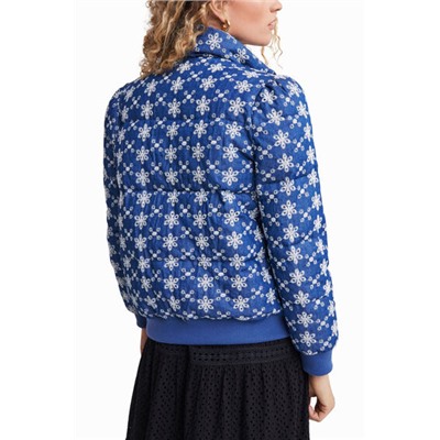 Chaqueta padded con encaje