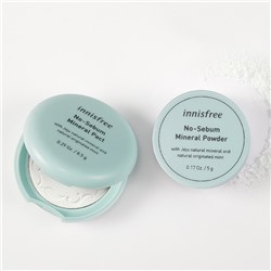 No-Sebum Mineral Pact, Бесцветная минеральная матирующая компактная пудра