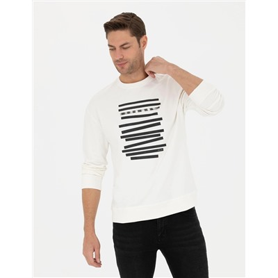 Ekru Regular Fit Sweatshirt