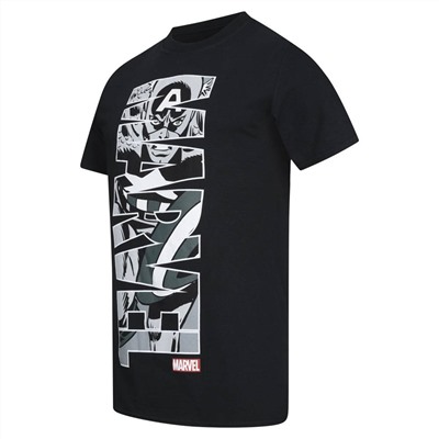 MARVEL COMICS Core Logo Herren T-Shirt FBMTS197BLK
