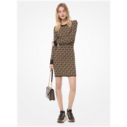 MICHAEL MICHAEL KORS Logo Stretch-Viscose Jacquard Dress
