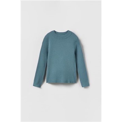 RIBBED KNIT SWEATER